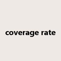 coverage rate是什么意思