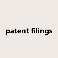 patent filings是什么意思