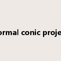 conformal conic projection是什么意思