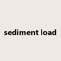 sediment load是什么意思