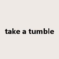 take a tumble是什么意思