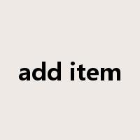 add item是什么意思