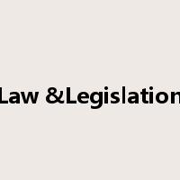 Law &Legislation是什么意思