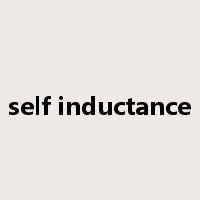 self inductance是什么意思
