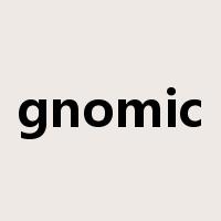 gnomic是什么意思