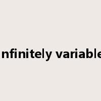 infinitely variable是什么意思