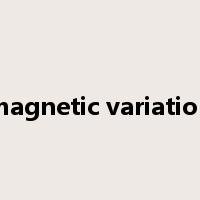 magnetic variation是什么意思