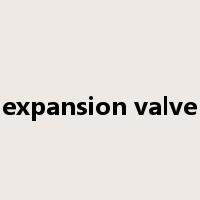expansion valve是什么意思