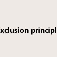 exclusion principle是什么意思