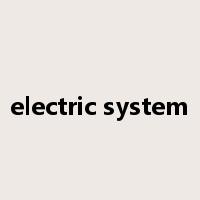 electric system是什么意思