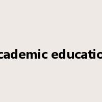 academic education是什么意思