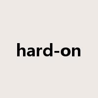 hard-on是什么意思