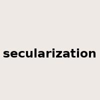 secularization是什么意思