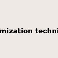 optimization technique是什么意思