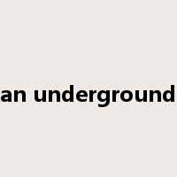 an underground是什么意思