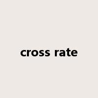cross rate是什么意思