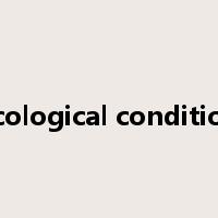 ecological condition是什么意思
