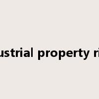 industrial property right是什么意思
