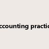 accounting practice是什么意思