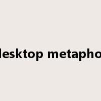 desktop metaphor是什么意思