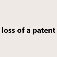 loss of a patent是什么意思