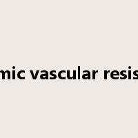 systemic vascular resistance是什么意思