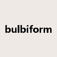 bulbiform是什么意思