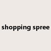 shopping spree是什么意思