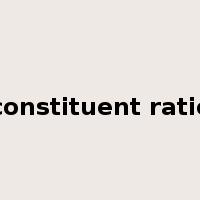 constituent ratio是什么意思