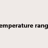 temperature range是什么意思