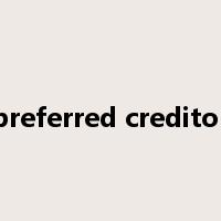 preferred creditor是什么意思
