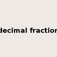 decimal fraction是什么意思