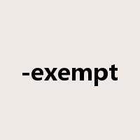 -exempt是什么意思