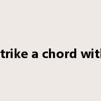 strike a chord with是什么意思
