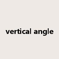vertical angle是什么意思