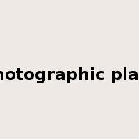photographic plate是什么意思