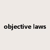objective laws是什么意思