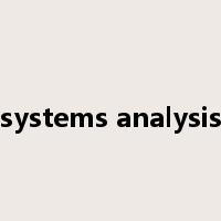 systems analysis是什么意思