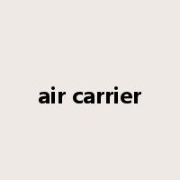 air carrier是什么意思