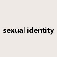 sexual identity是什么意思