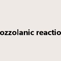 Pozzolanic reaction是什么意思