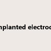implanted electrode是什么意思