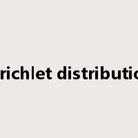 dirichlet distribution是什么意思