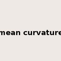 mean curvature是什么意思