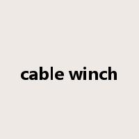 cable winch是什么意思