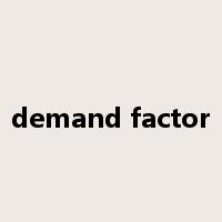 demand factor是什么意思
