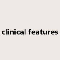 clinical features是什么意思