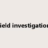 field investigation是什么意思
