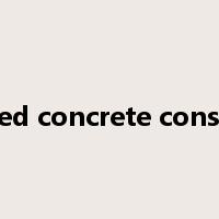 reinforced concrete construction是什么意思