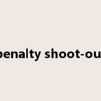 penalty shoot-out是什么意思